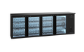Refroidisseur de bouteilles Gamko E3/2222GMU prêt à brancher avec 4 portes vitrées anthracite