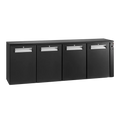 Gamko E3/2222VS remote bottle cooler with 4 solid anthracite doors