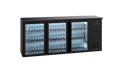Refroidisseur de bouteilles Gamko E3/222GMU prêt à brancher avec 3 portes vitrées anthracite