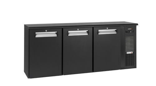 Gamko E3/222MU plug-ready bottle cooler with 3 solid anthracite doors