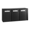 Gamko E3/222VS remote bottle cooler with 3 solid anthracite doors