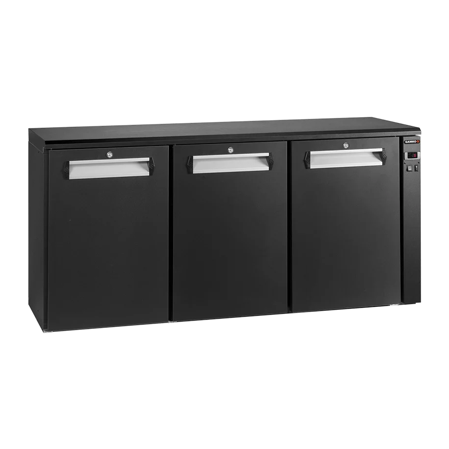 Refroidisseur de bouteilles Gamko E3/222VS Remote avec 3 portes pleines anthracite