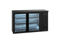 Gamko E3/22GMU plug-ready bottle cooler with 2 anthracite glass doors