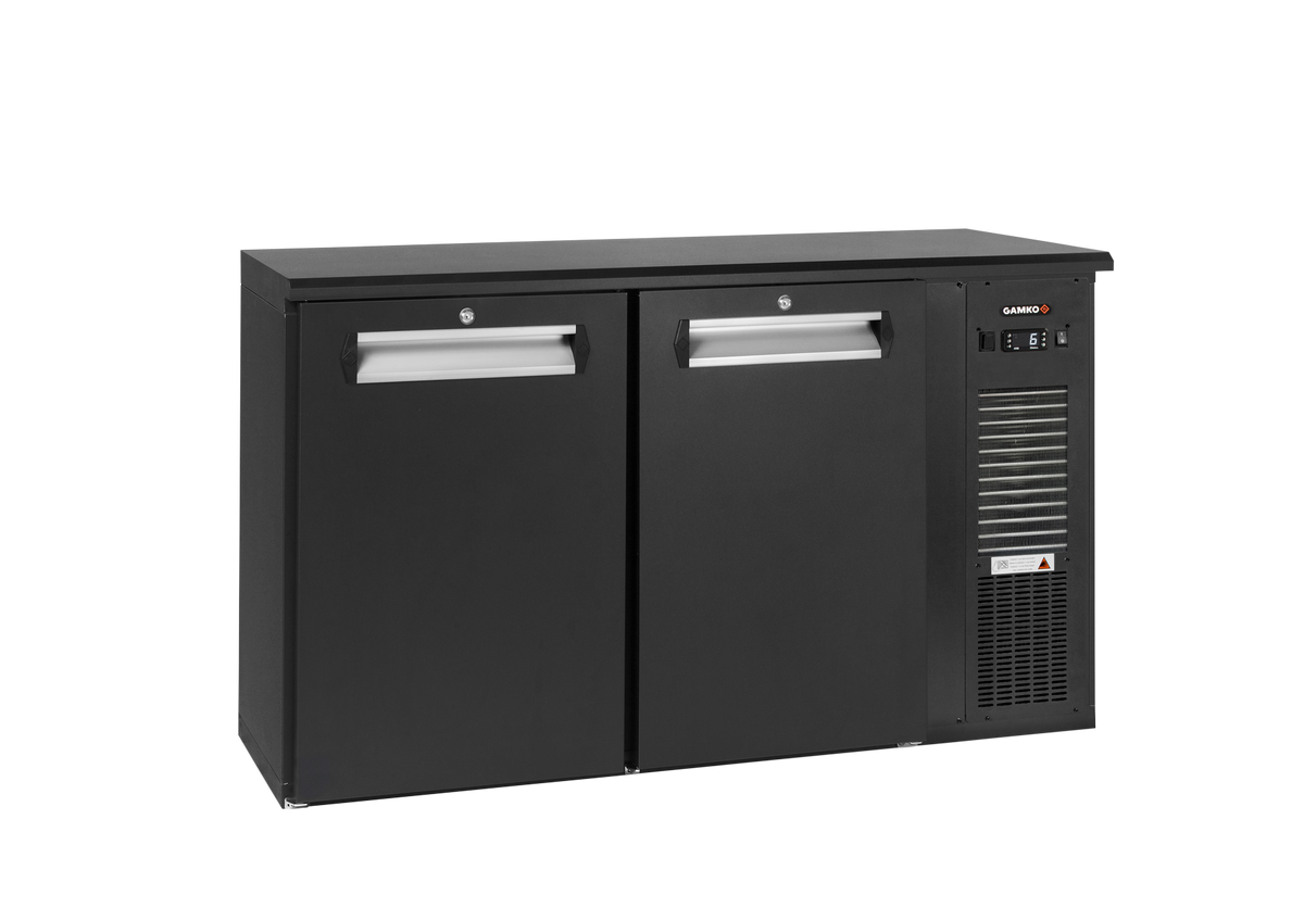 Gamko E3/22MU plug-ready bottle cooler with 2 solid anthracite doors