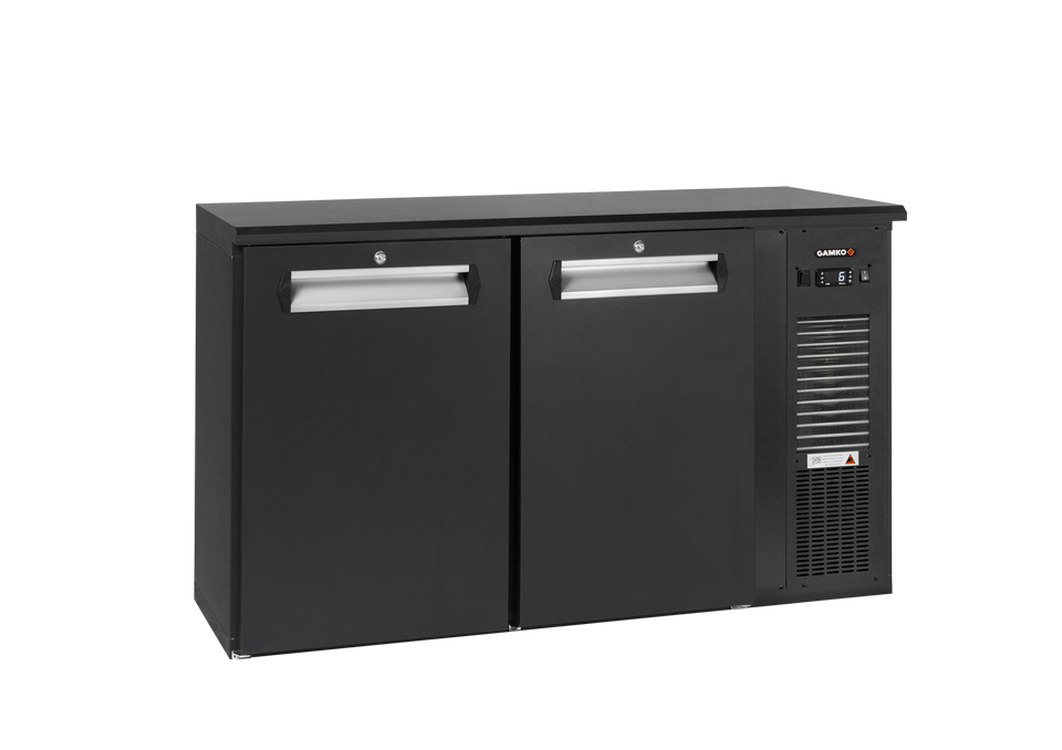 Gamko E3/22MU plug-ready bottle cooler with 2 solid anthracite doors