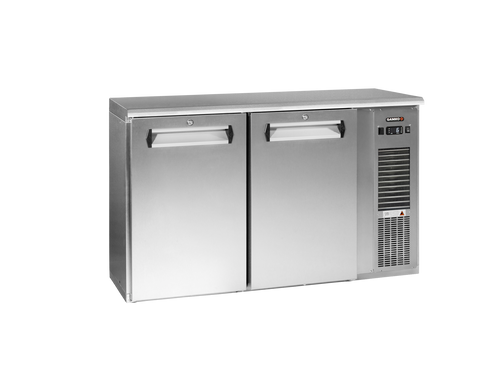 Gamko E3/22MUCS plug-ready bottle cooler with 2 solid inox doors