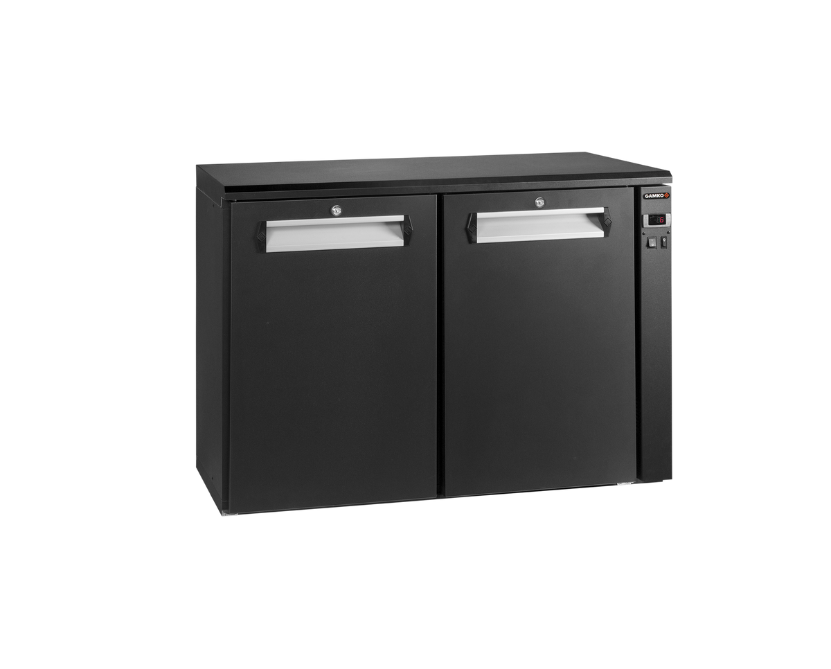 Gamko E3/22VS remote bottle cooler with 2 solid anthracite doors