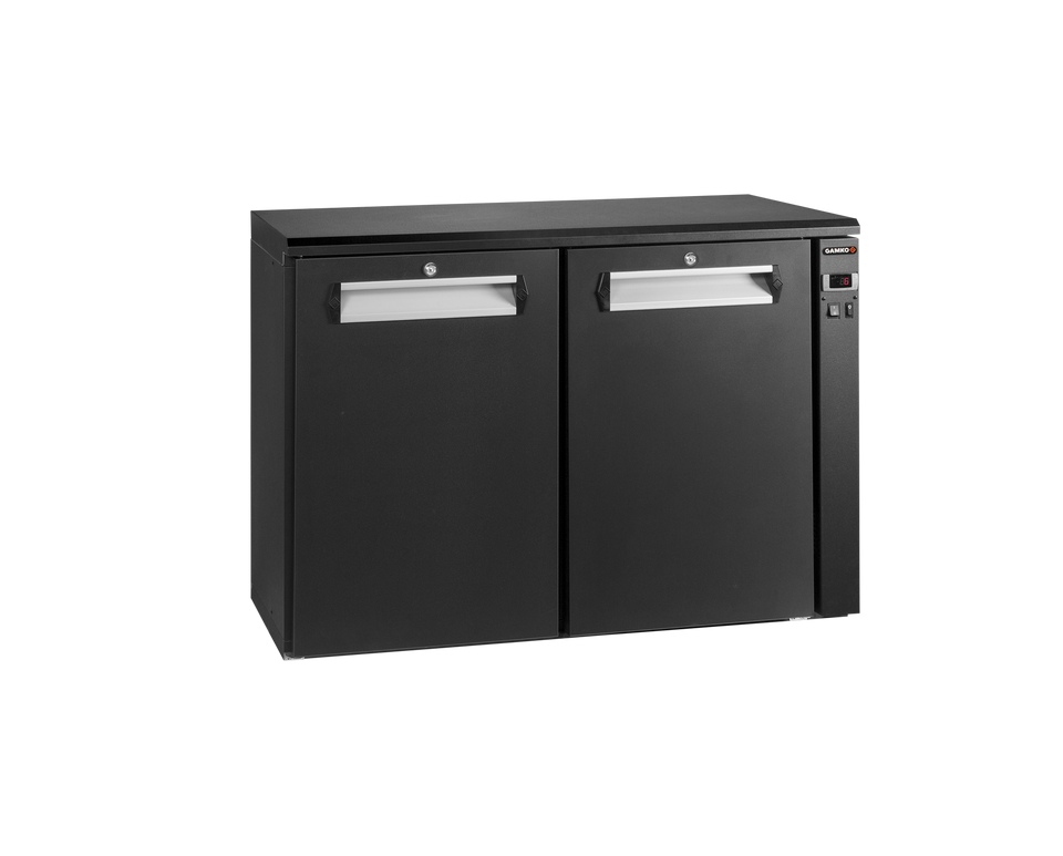 Gamko E3/22VS remote bottle cooler with 2 solid anthracite doors